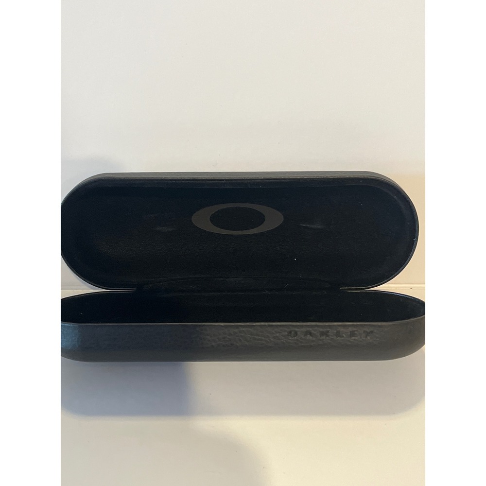 Oakley Black‎ Hard Shell Sunglasses Case Pebbled Faux Leather Eyewear Protector